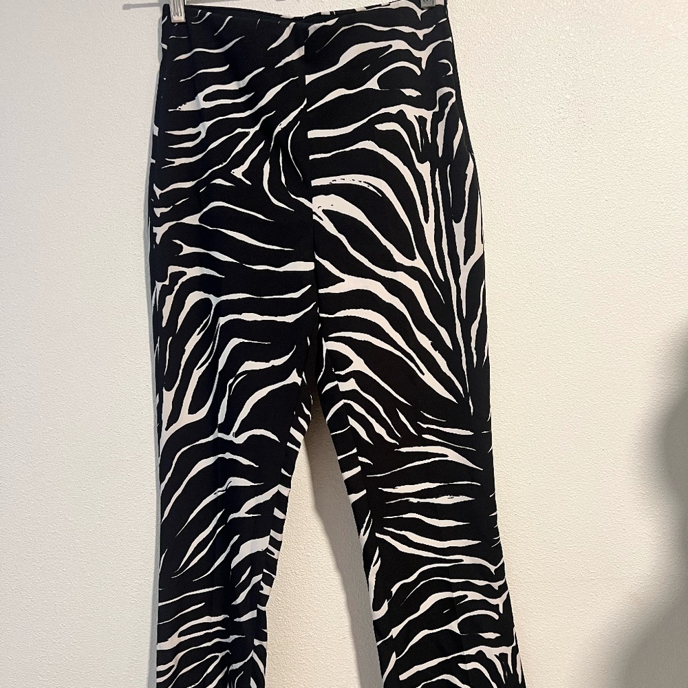 Zara zebra print pants XS